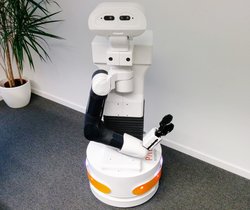 Robotersystem TIAGO des Herstellers PAL Robotics (Foto: Sebastian Stock, DFKI)